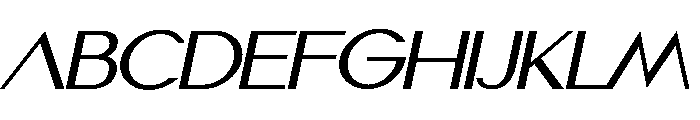 Hagia Italic Font UPPERCASE