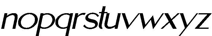 Hagia Italic Font LOWERCASE
