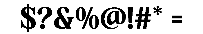 Hagios-Black Font OTHER CHARS