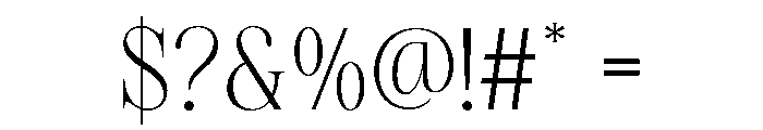 Hagios-Light Font OTHER CHARS