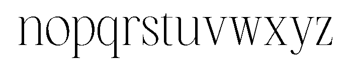 Hagios-Light Font LOWERCASE