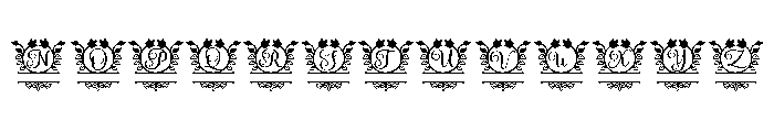 Haileyna Monogram Regular Font LOWERCASE