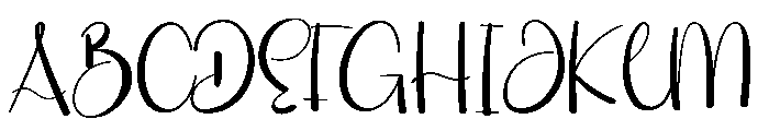 Haileys Font UPPERCASE