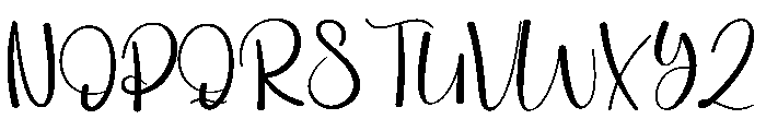 Haileys Font UPPERCASE