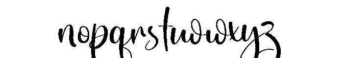 Haileys Font LOWERCASE
