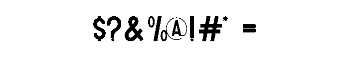 Hailstone Font OTHER CHARS