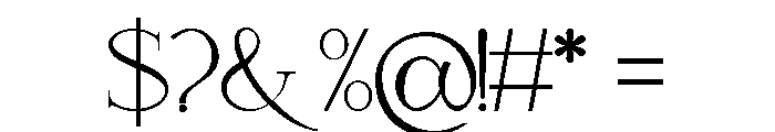 Hairline Cartouche Regular Font OTHER CHARS