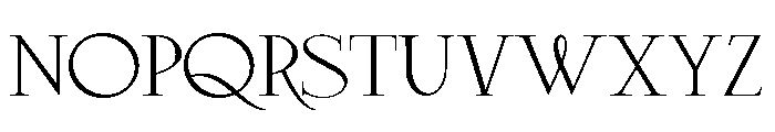 Hairline Cartouche Regular Font UPPERCASE