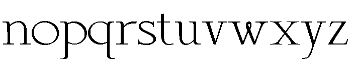 Hairline Cartouche Regular Font LOWERCASE