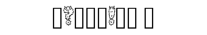 Hairy Monster By Squeeb Regular Font OTHER CHARS