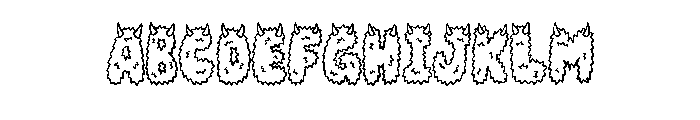 Hairy Monster By Squeeb Regular Font UPPERCASE