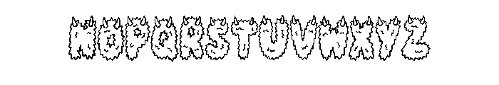 Hairy Monster By Squeeb Regular Font LOWERCASE