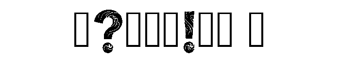 Hairy Regular Font OTHER CHARS