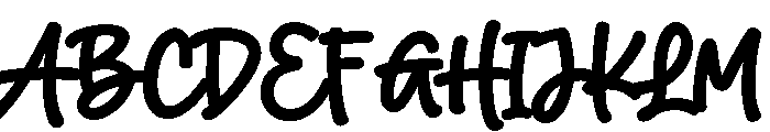 Haiva Font UPPERCASE