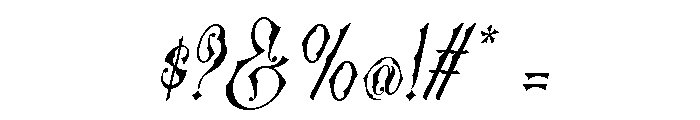 Hakorida Italic Font OTHER CHARS