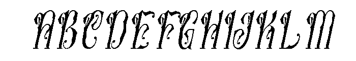 Hakorida Italic Font UPPERCASE