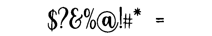 Halcyon_Touch Font OTHER CHARS