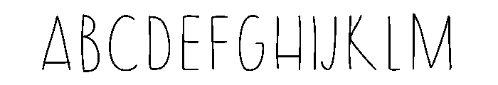 Half Asleep Medium Font UPPERCASE