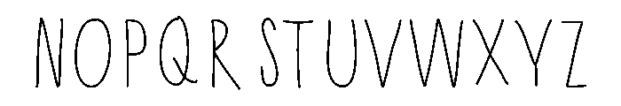 Half Asleep Medium Font UPPERCASE