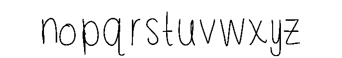 Half Asleep Medium Font LOWERCASE