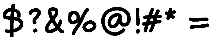 Half Awake Medium Font OTHER CHARS