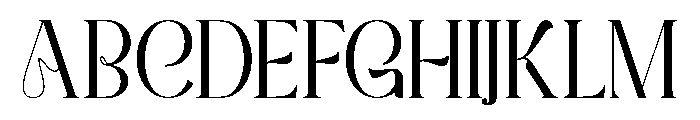 HalfLove Font UPPERCASE