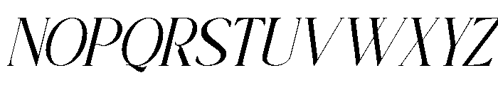 HalfLoveItalic-Regular Font UPPERCASE