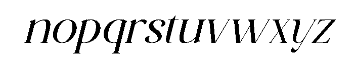 HalfLoveItalic-Regular Font LOWERCASE