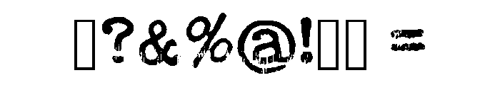 Halfgrunge Typewriter Regular Font OTHER CHARS