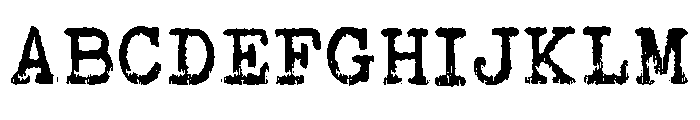 Halfgrunge Typewriter Regular FONT