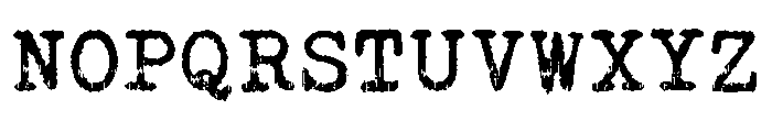 Halfgrunge Typewriter Regular Font LOWERCASE