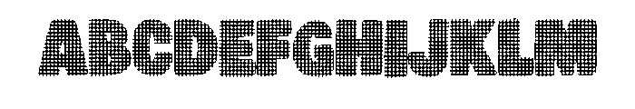 Halftone Newsprint By S Regular Font UPPERCASE