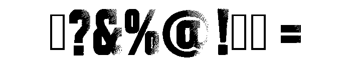 Halftone Project Regular Font OTHER CHARS