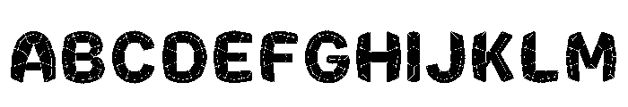 Halftone Regular Font UPPERCASE
