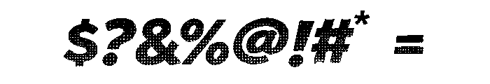 Halftone Retro Font Font OTHER CHARS