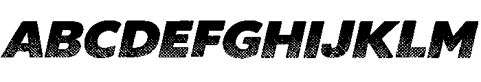 Halftone Retro Font Font UPPERCASE