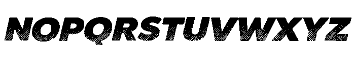 Halftone Retro Font Font UPPERCASE