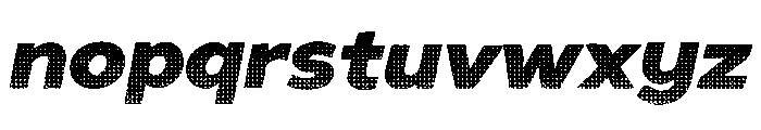 Halftone Retro Font Font LOWERCASE