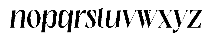 Halind Italic Font LOWERCASE