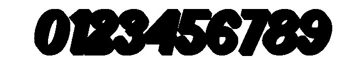 Halisun Extrude Slant Regular Font OTHER CHARS
