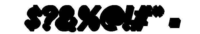 Halisun Extrude Slant Regular Font OTHER CHARS