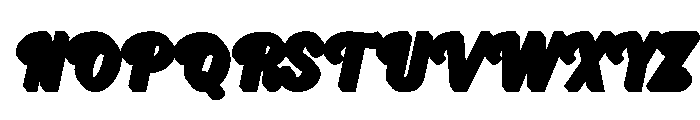 Halisun Extrude Slant Regular Font UPPERCASE