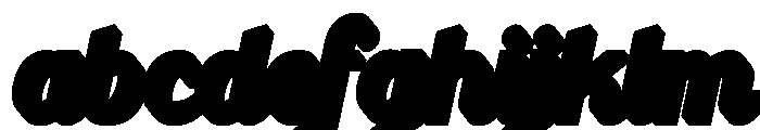 Halisun Extrude Slant Regular FONT