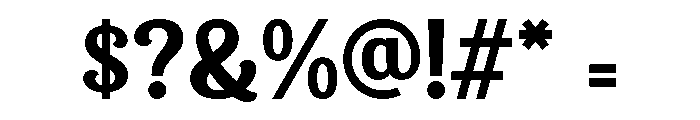 Halisun Regular Font OTHER CHARS