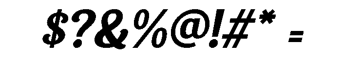 Halisun Slant Regular Font OTHER CHARS