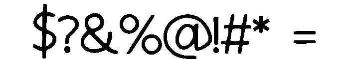 Hallelujah_Type Font OTHER CHARS