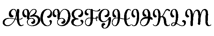 Hallo Balinka Script Font UPPERCASE