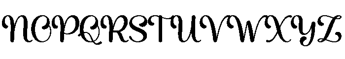 Hallo Balinka Script Font UPPERCASE