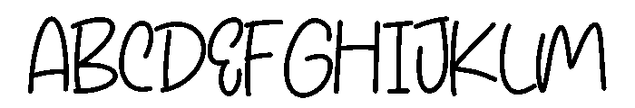 Hallo December Font UPPERCASE