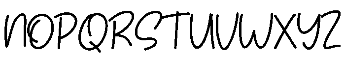 Hallo December Font UPPERCASE